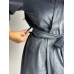 Халат жіночий плюш велюр під пояс Графіт, XL