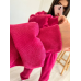 Стильний костюм вельвет у рубчик Рожевий, 48/52